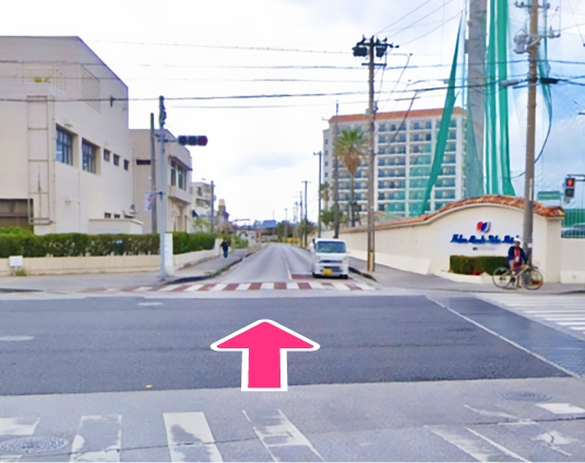 波の上方面からのルート